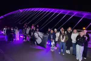 ‘Your love and support is amazing’: York bridge lit up in memory of Livia