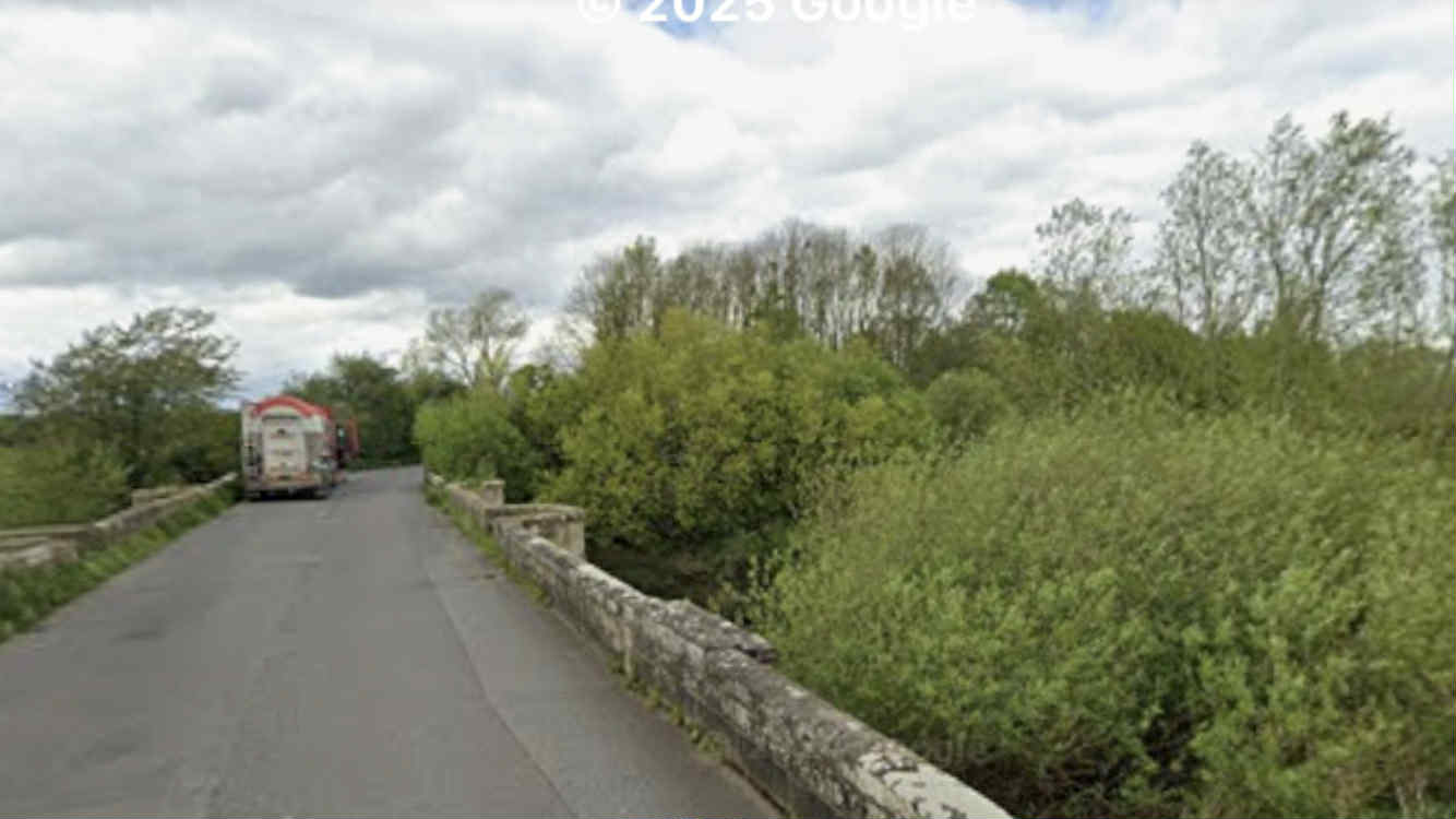 Man rescued from the River Nidd after the bank gave way