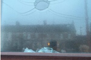 Youths deliberately damaged scout hut window