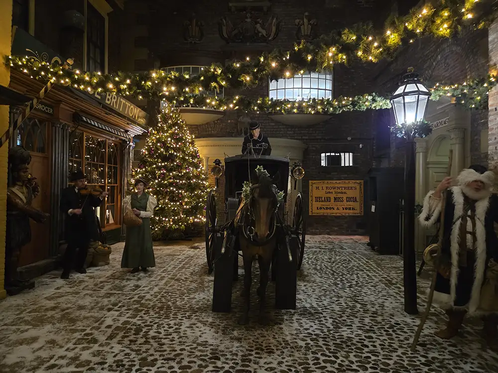 25 pix: Green Father Christmas, seasonal Sixties, and festive fun at York Castle Museum