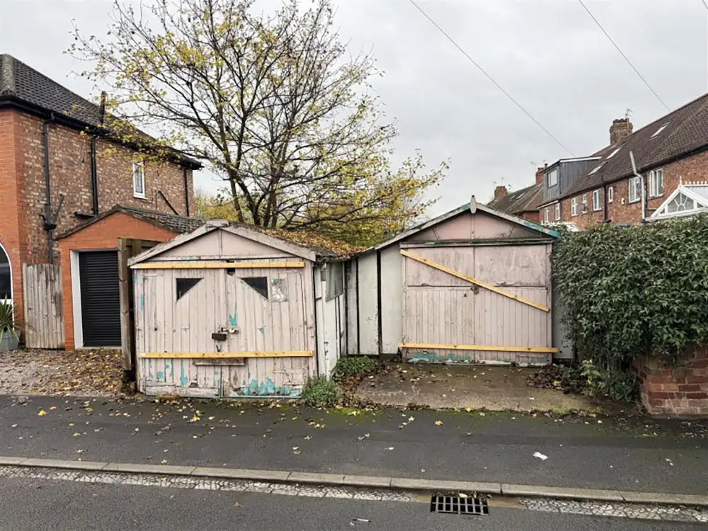 Two garages for sale in York – yours for £50,000