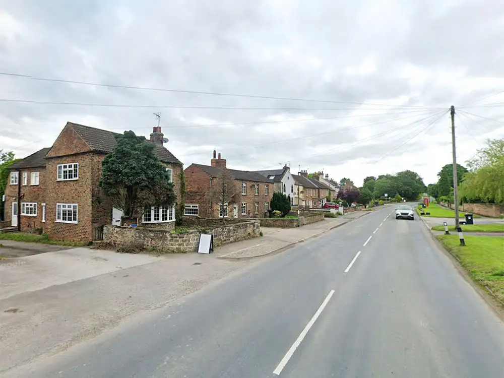 Police investigate after smoking Mercedes abandoned in North Yorkshire village