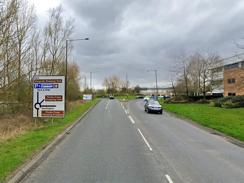 Police search for driver after hit-and-run at York shopping centre