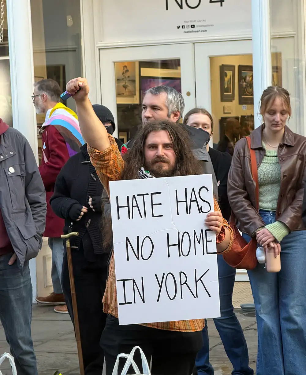 Trans rights rally in York outnumbers flagger protest as police watch ...