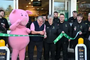 York petrol station reopens after a revamp – with a very special guest