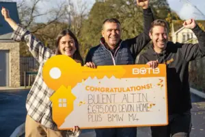 Watch: ‘It’s magical!’ Selby pizza shop owner wins £695K home and £50K BMW