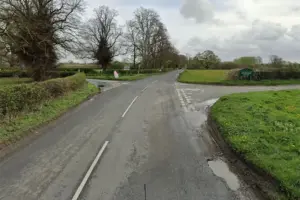 Car ends on its side in a ditch after crash near North Yorkshire village