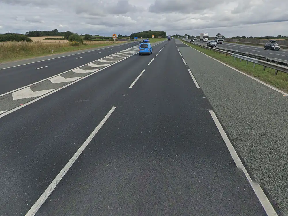 Man seriously injured while fleeing from motorway crash in North Yorkshire