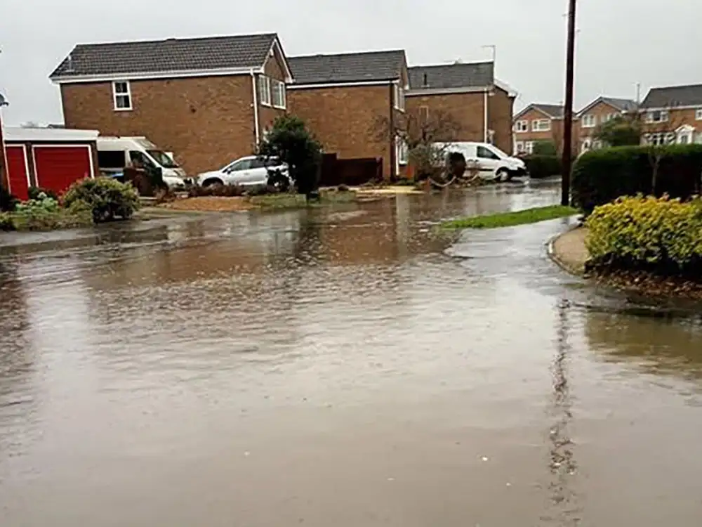 ‘Very worrying’: Roads in Norton hit by floods that smell of sewage