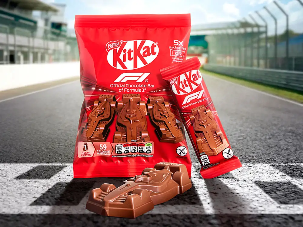 York geniuses create a KitKat Formula 1 car as part of global tie-up with the sport