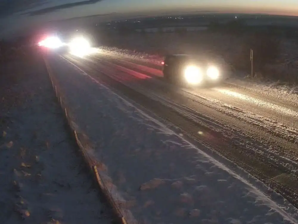 Snow causing problems on some North Yorkshire roads as cold weather alert updated