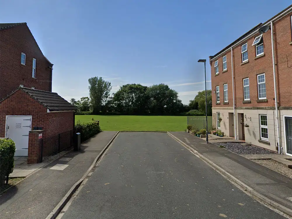 Police speak to youths after Christmas tree set on fire in York play area
