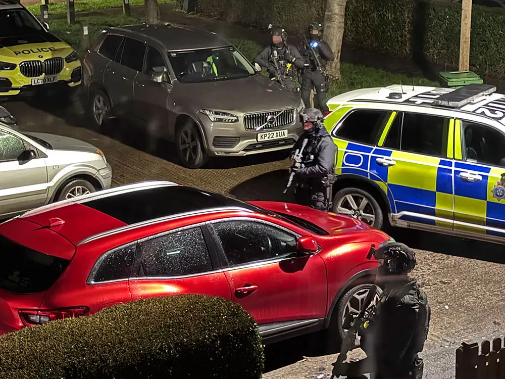 Pictures: Armed police swoop on York house in late night raid
