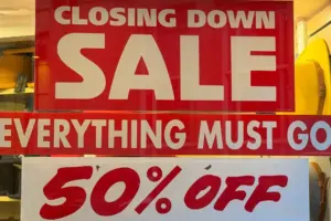York shop launches closing down sale