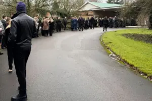 Friends and family gather to say goodbye to inspirational York hero