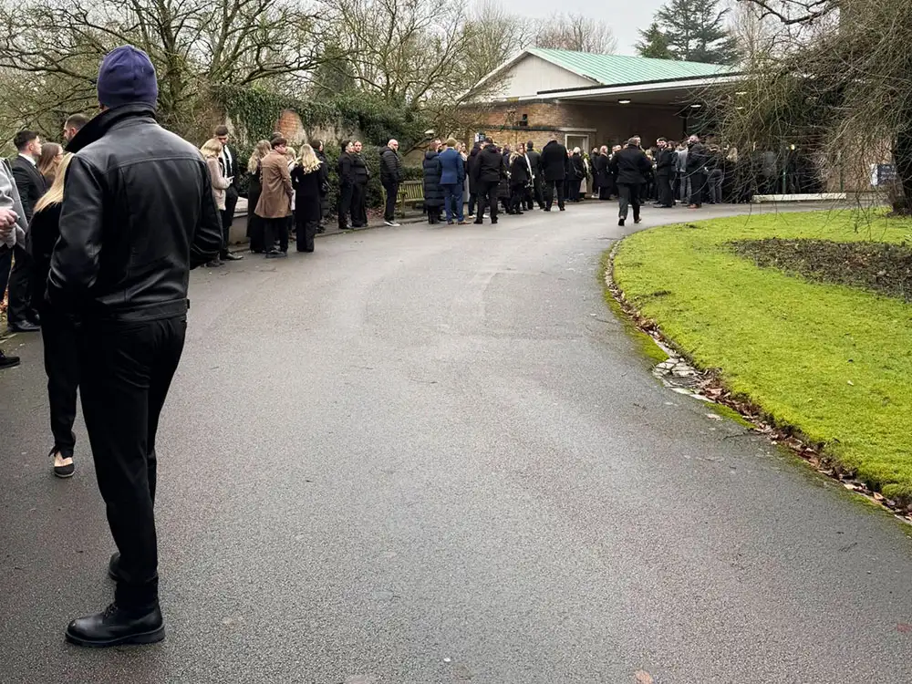 Friends and family gather to say goodbye to inspirational York hero