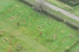 Watch: Pack of hounds ‘run amok through North Yorkshire graveyard’