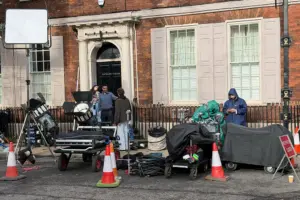 Movie crew films scenes at historic York venue for erotic thriller