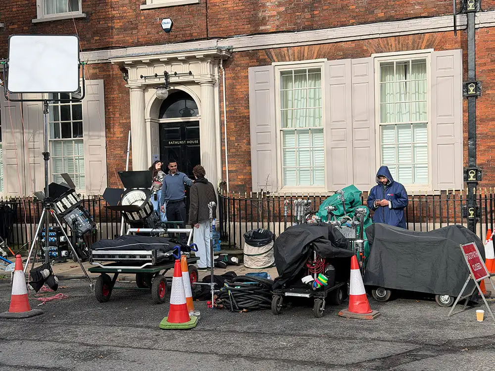 Movie crew films scenes at historic York venue for erotic thriller