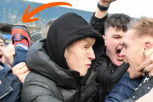 ‘I’m absolutely fine!’ says York City fan whose airborne foot went viral