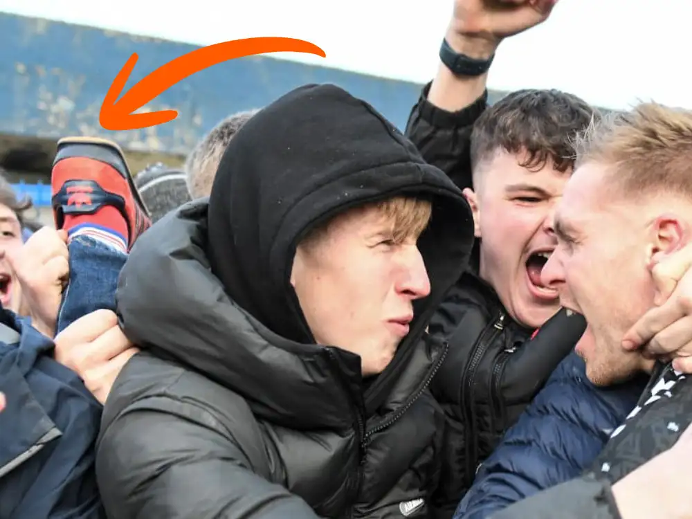 ‘I’m absolutely fine!’ says York City fan whose airborne foot went viral