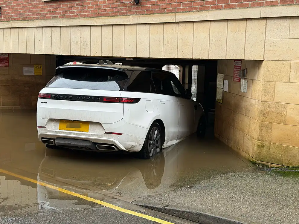 Car in York flood water wasn’t stuck – it was parked to avoid a ticket!