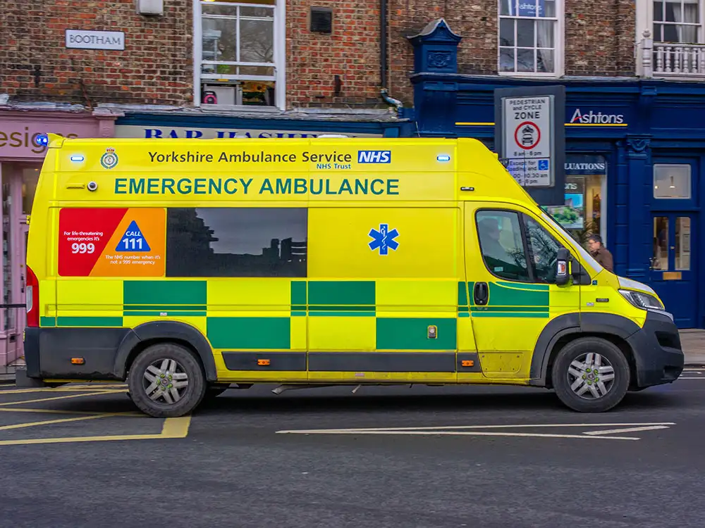 Cyclist taken to hospital after collision on main York road