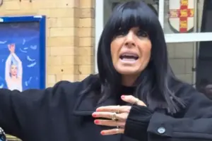 Watch: Claudia Winkleman films TV show in York