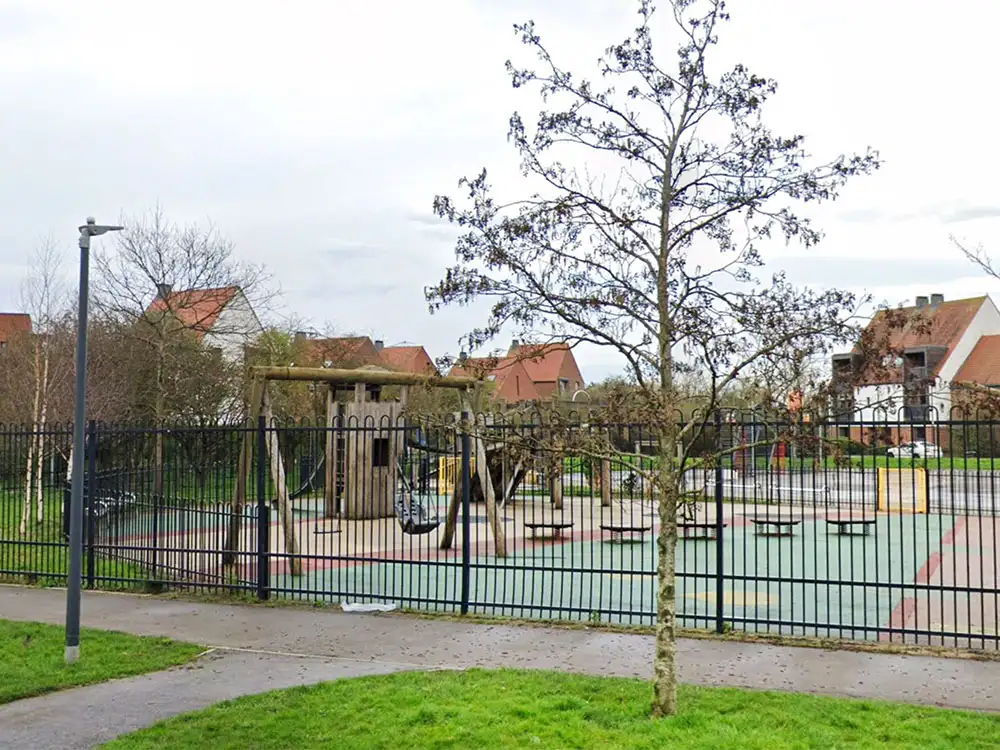 Swing set on fire in York play area