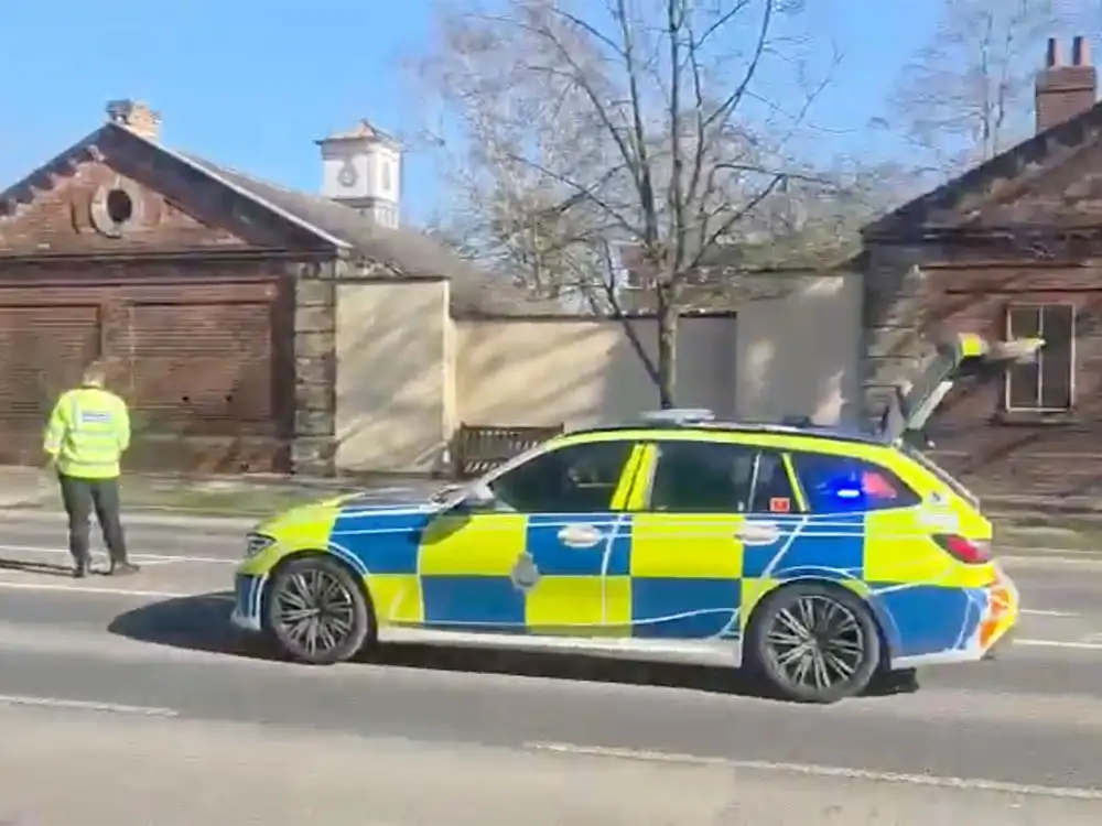 Watch: Air Ambulance lands near York road as traffic is stopped for emergency