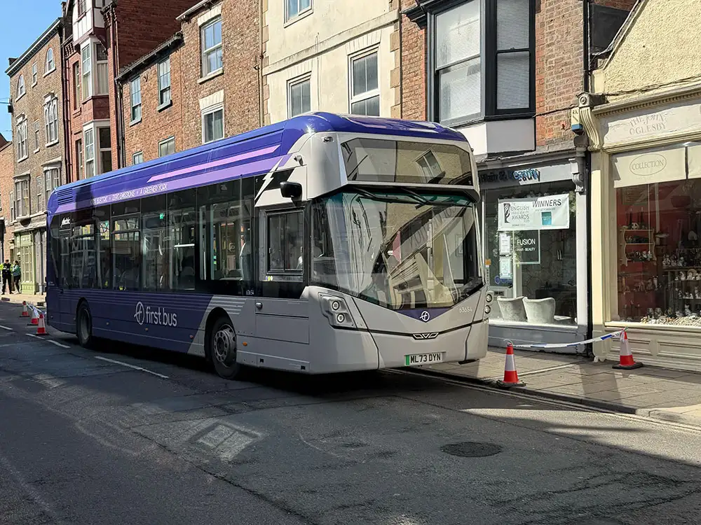 Updated: Pedestrian taken to hospital after collision with bus in York