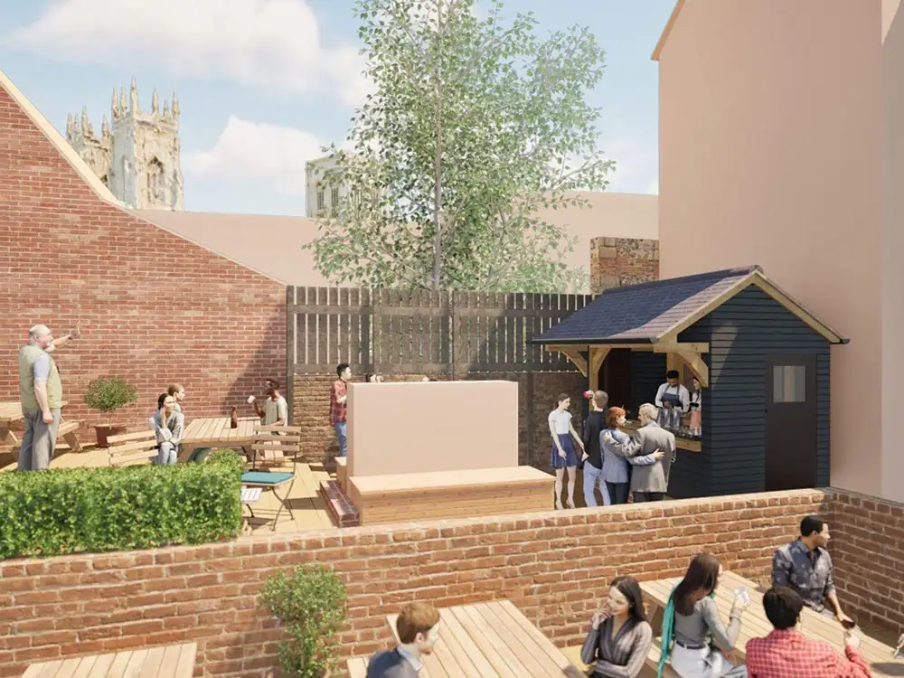 New city centre bar plans beer garden next to historic ruins