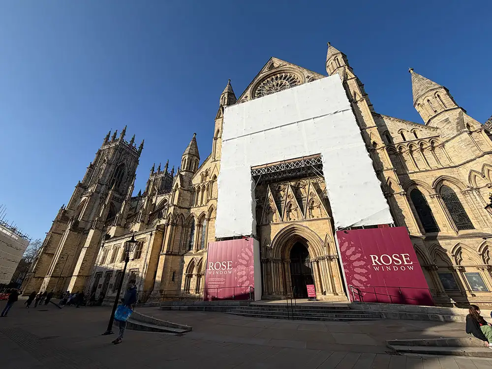 It’s a wrap! York Minster’s new look as window work underway