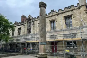 Masonry falling from historic York building prompts safety plan