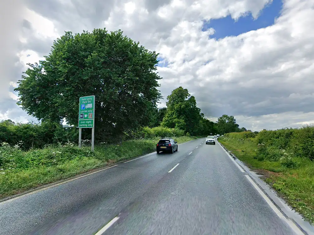 Crash partially blocks A19 near York
