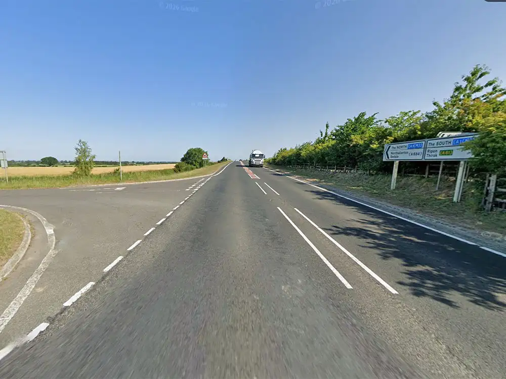 Road closed after serious crash near Thirsk