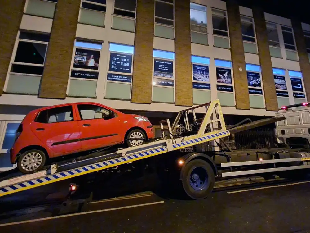 Car seized by police in York