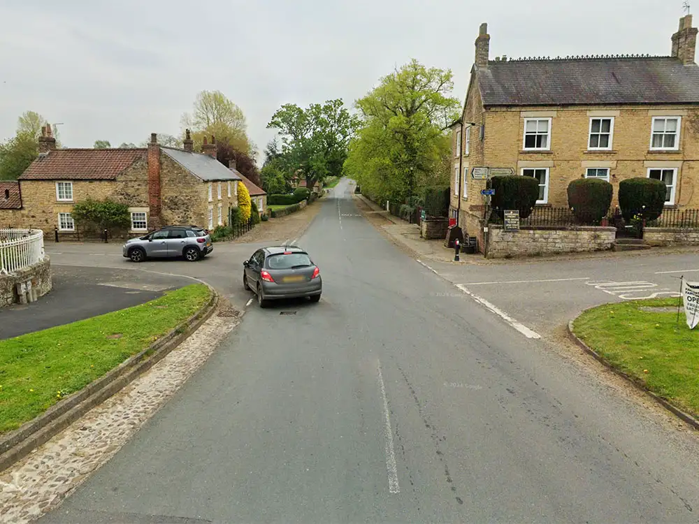 Lamborghini and bicycle collide in North Yorkshire village