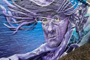 Watch: Stunning portrait of Purpleman unveiled in York