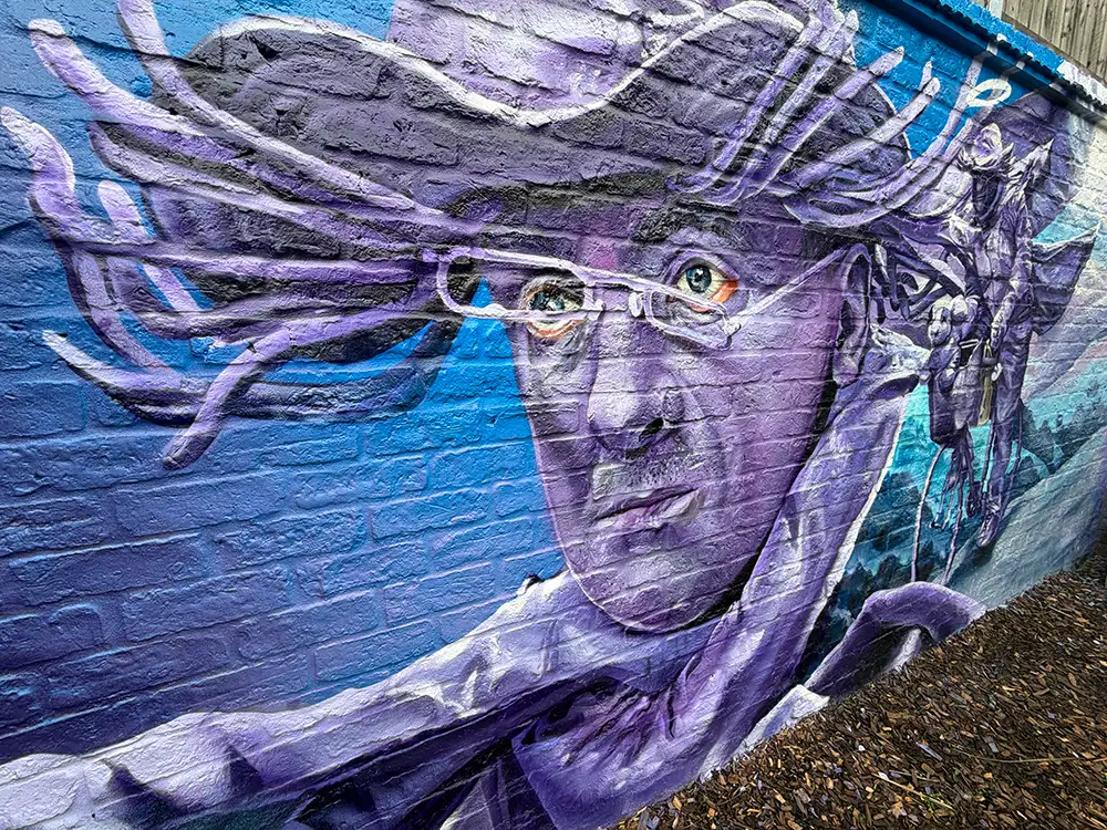 Watch: Stunning portrait of Purpleman unveiled in York