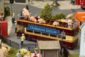 York City get their bus parade – in miniature at least!