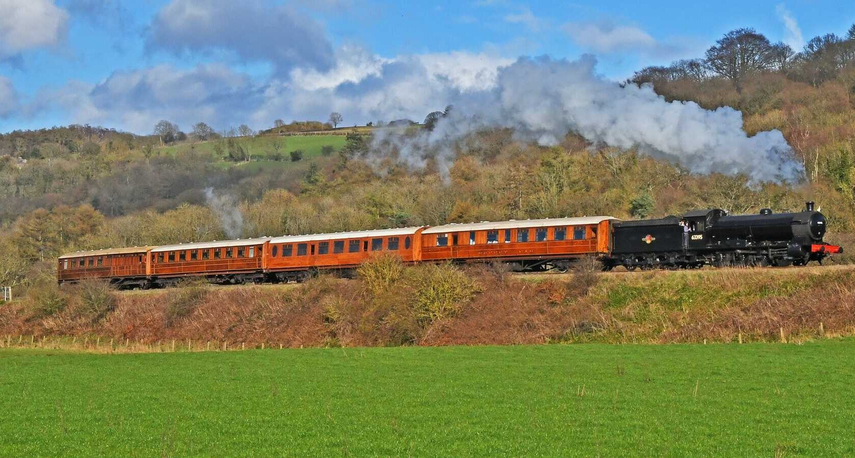 Historic teak carriages return to the NYMR route