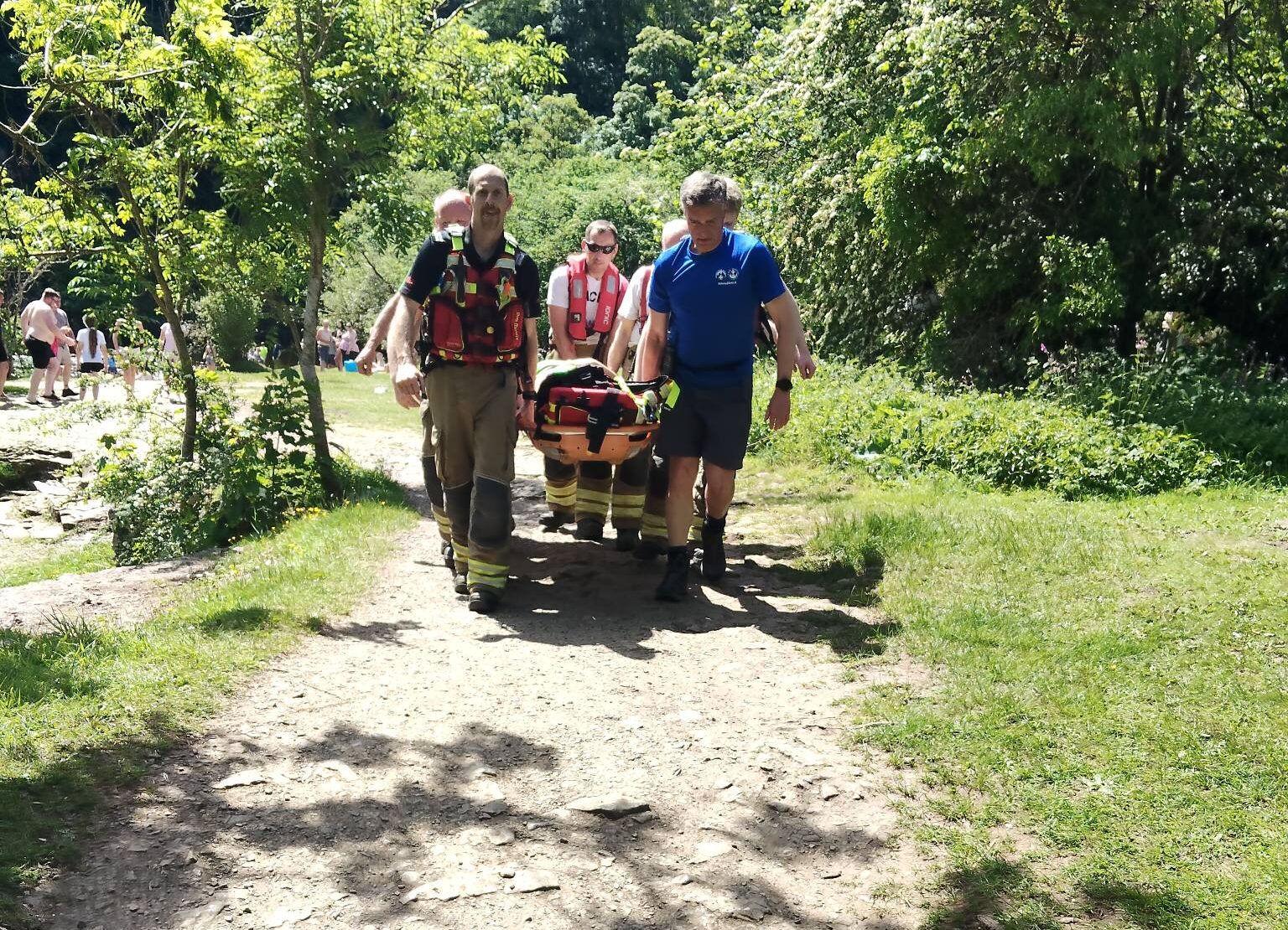 Woman rescued after falling onto rocks at Aysgarth Falls