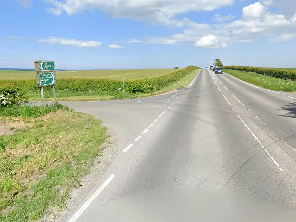 Woman dies in crash on main road east of York