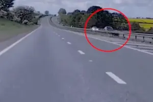 Watch: Man arrested by armed police after car drives wrong way down the A19