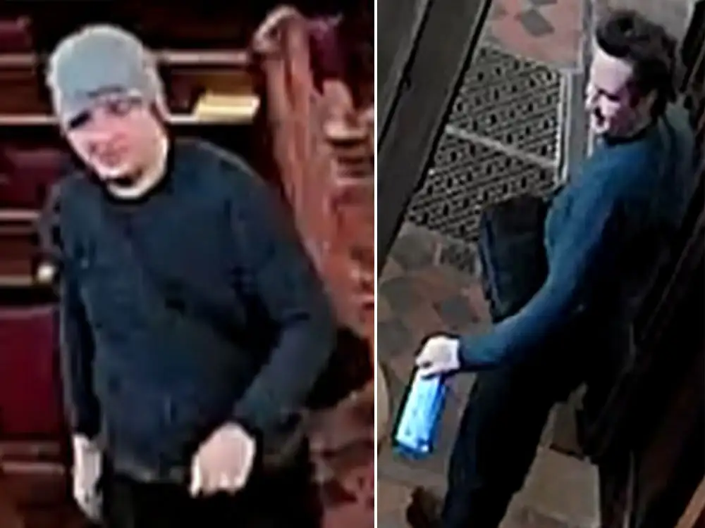 Thief steals bottle of gin from York church
