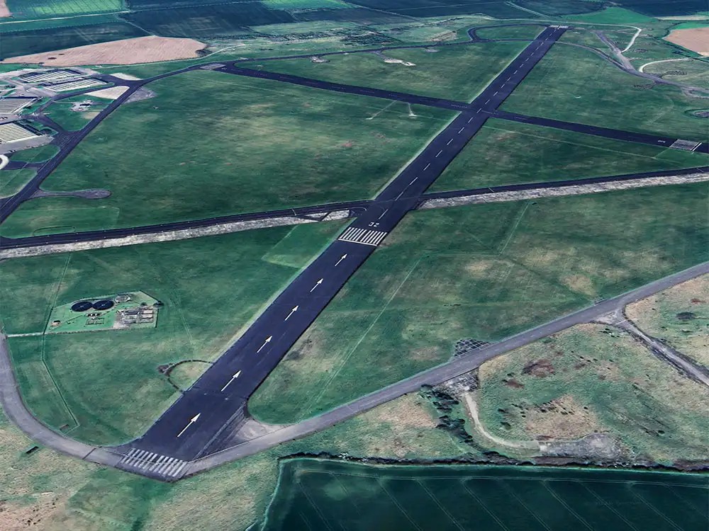 Person trapped between wire fences at North Yorkshire airfield