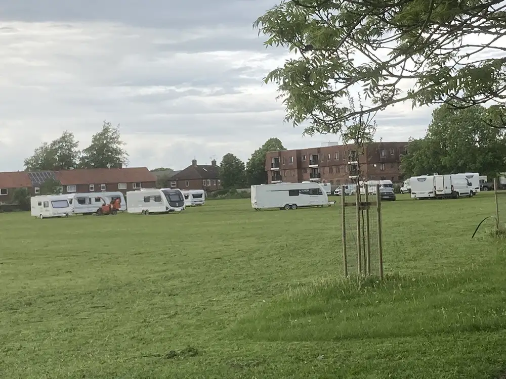 Travellers leave after eviction from York playing fields