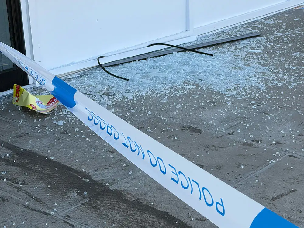 Police cordon in place after York shop raid