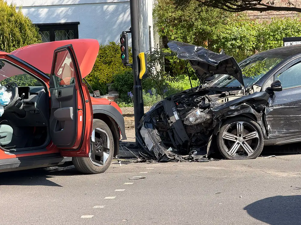 Updated: Three people taken to hospital after crash on York road